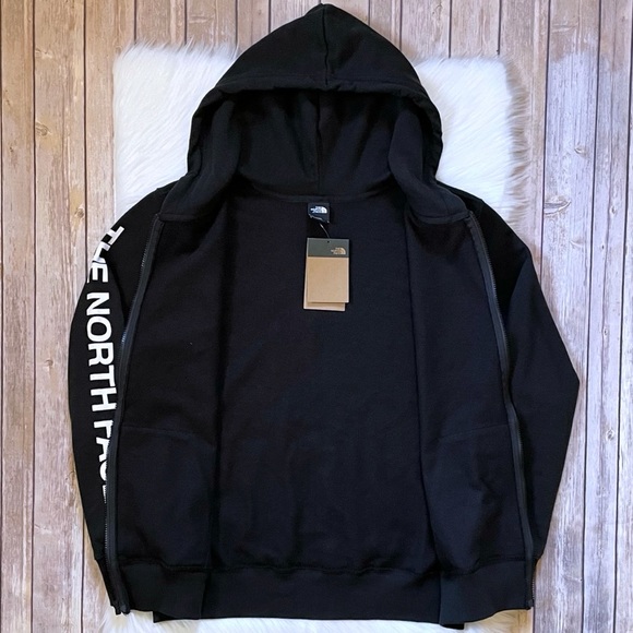 The North Face Men’s Logo 80/20 Full Zip Hoodie In Black - Picture 3 of 7
